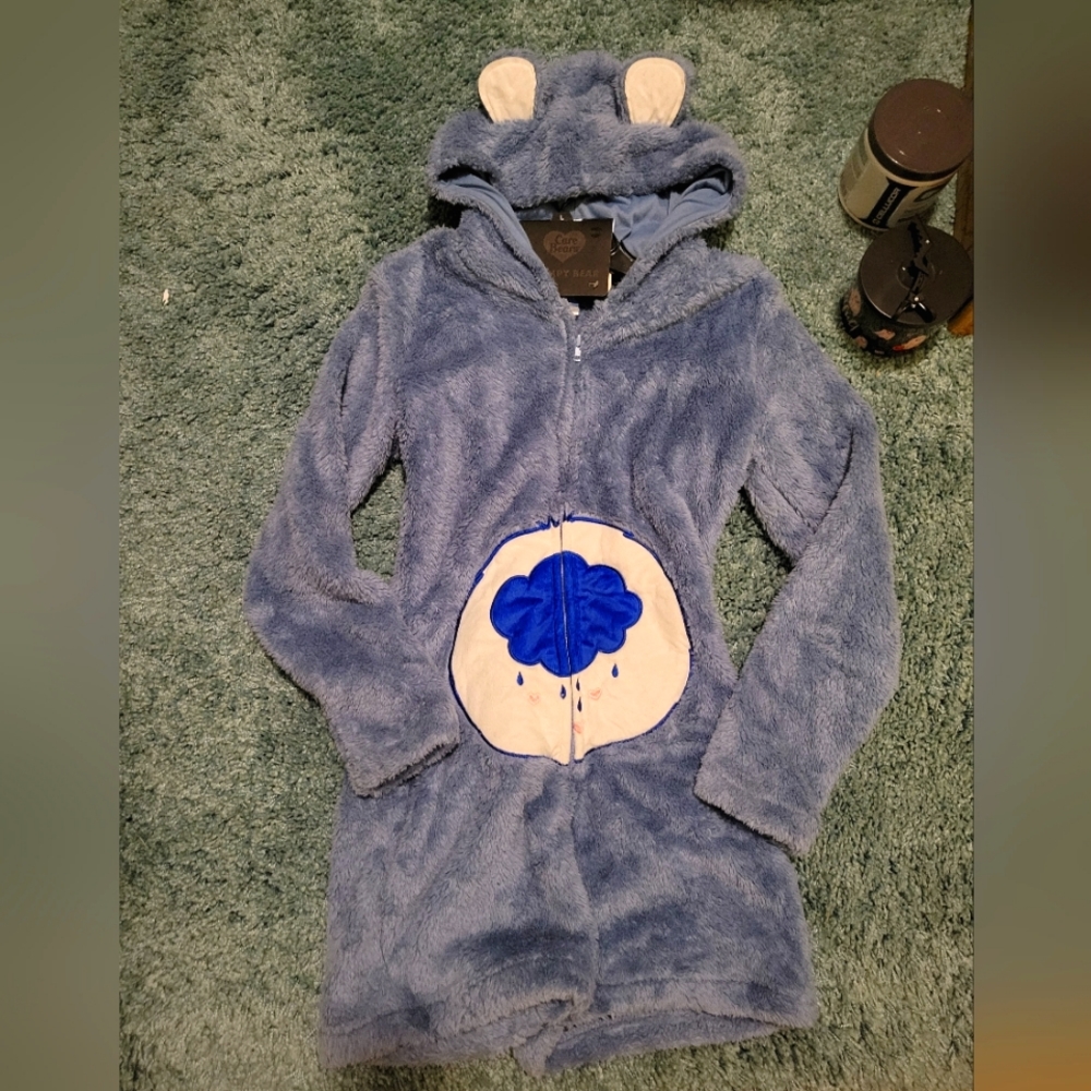Care Bear Costume Blue Grumpy Bear Romper Size L Gem